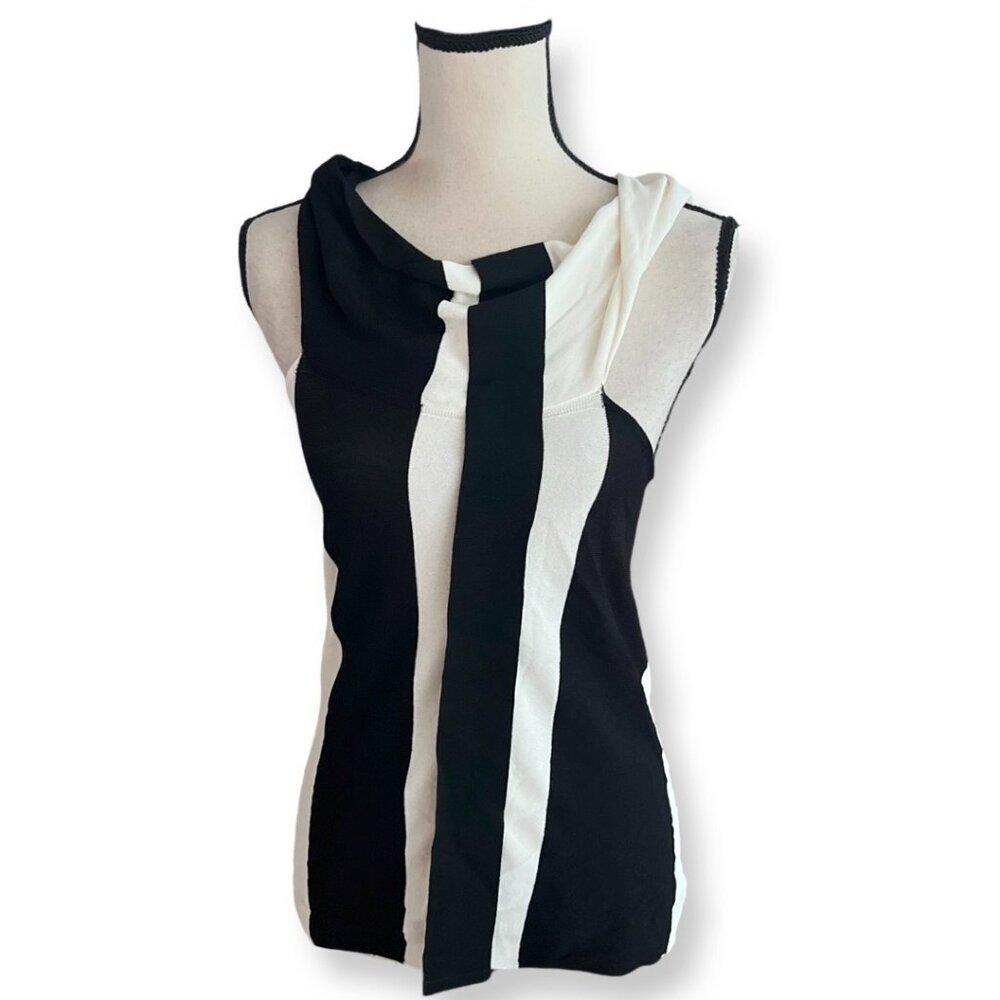 Pier Antonio Gaspari  black white unique top size 40